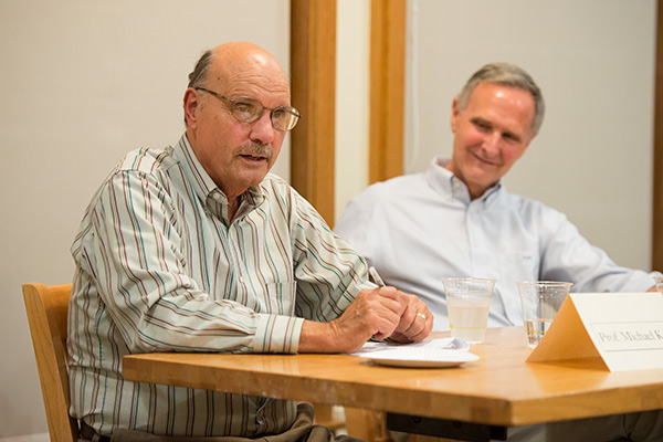 At the panel discussion at Stanford's education-themed residence, Professors Michael Kirst and Eric Hanushek discuss the positions of President Obama and Gov. Mitt Romney.